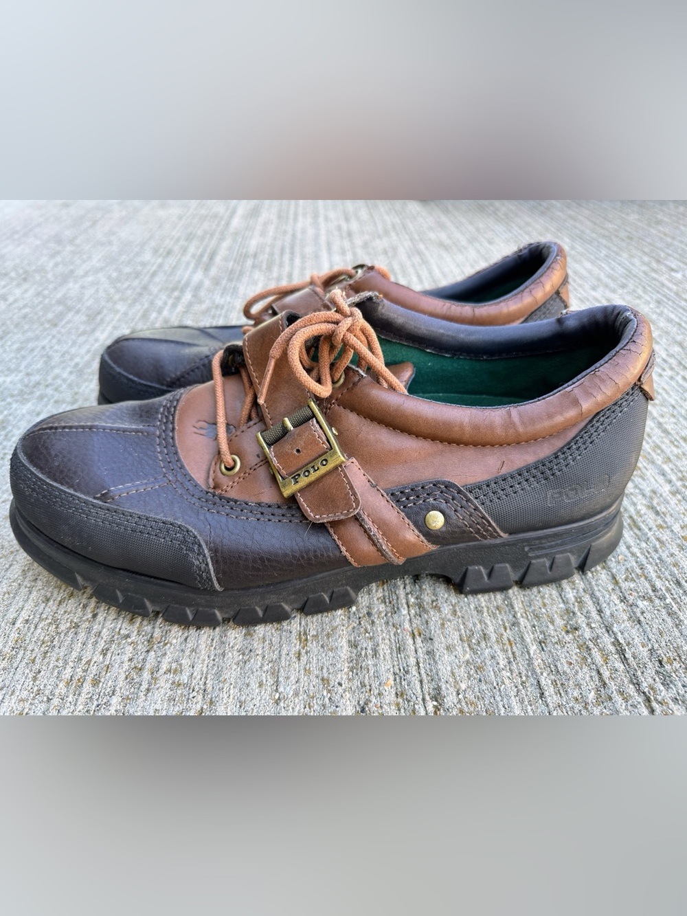 Polo by Ralph Lauren Brown and Dark Brown Men’s Boots Shoes